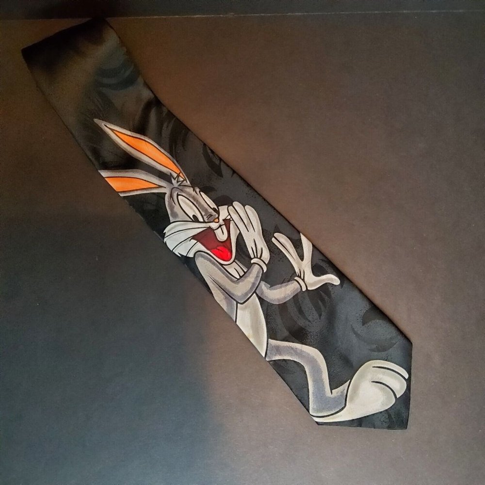Vintage Looney Tunes Mania Bugs Bunny Necktie 1996